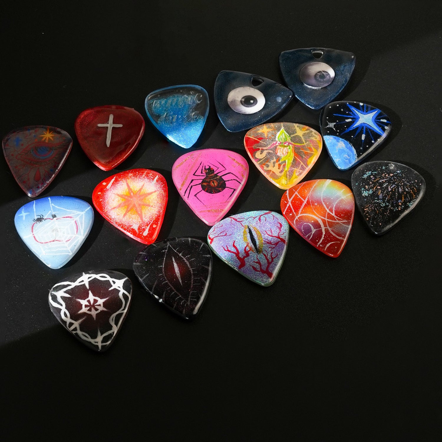 HAND PAINTED GUITAR PICKS