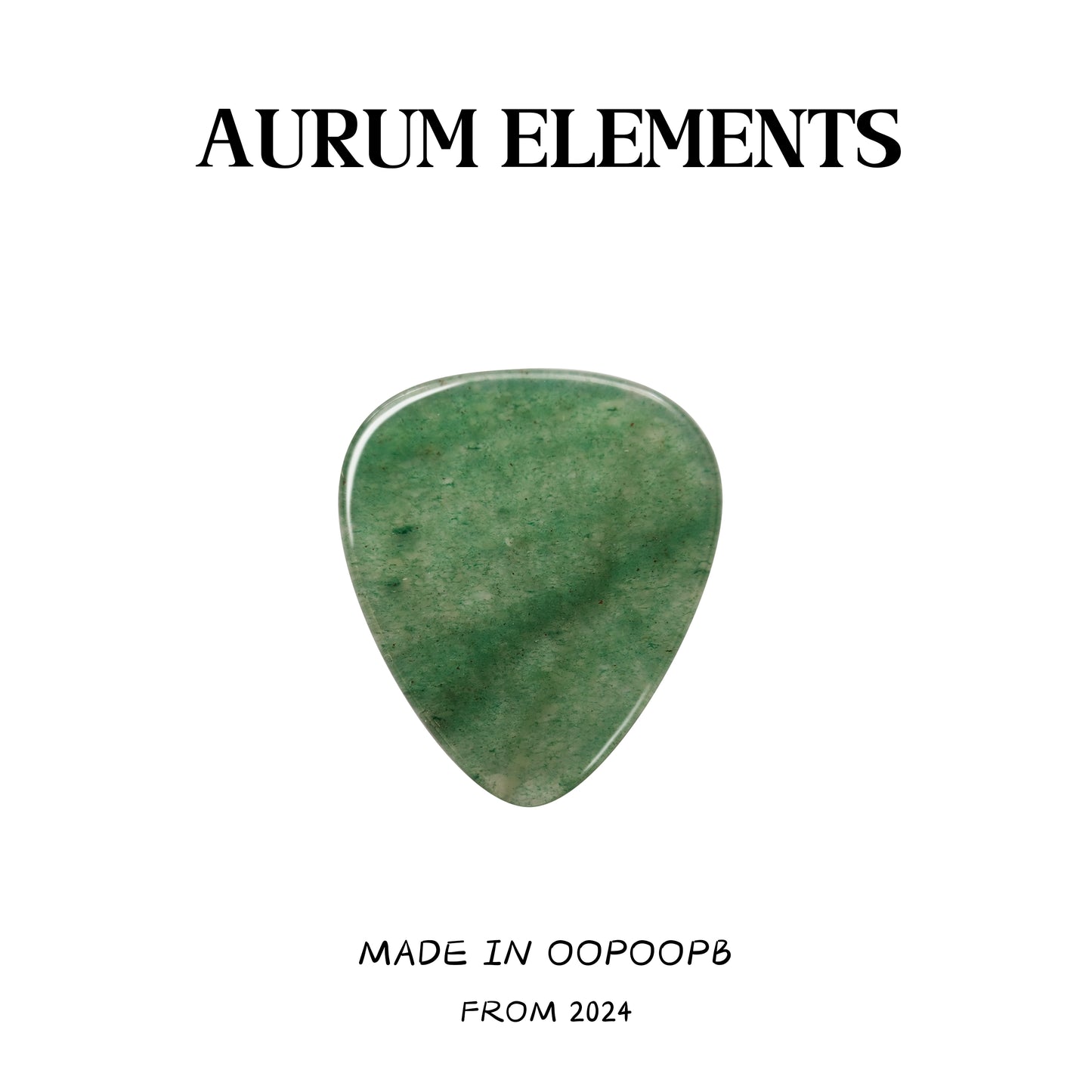 Green Aventurine Guitar Pick