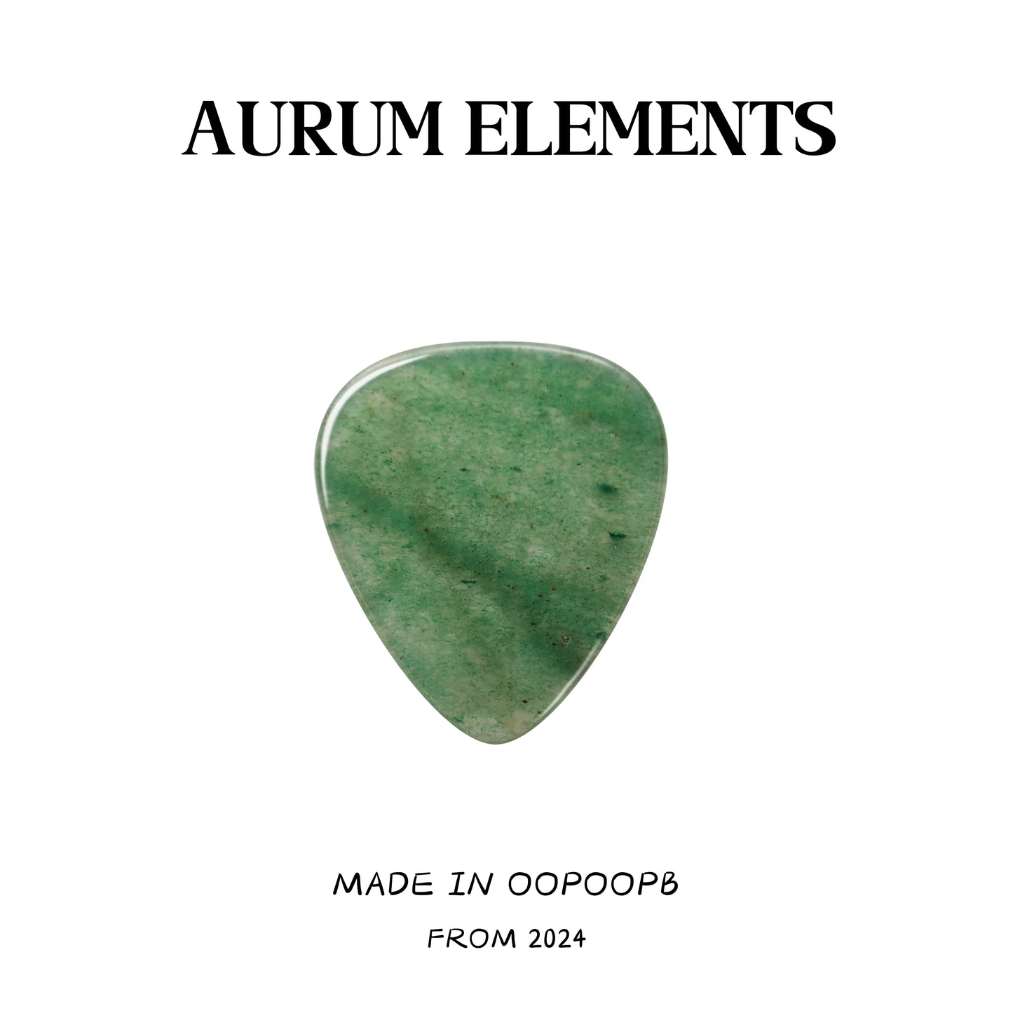 Green Aventurine Guitar Pick