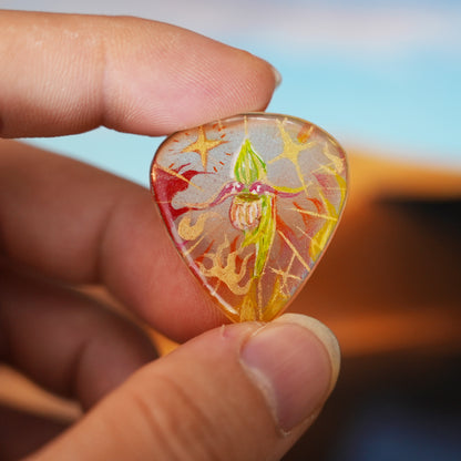 Custom Hand-Painted Guitar Picks - D