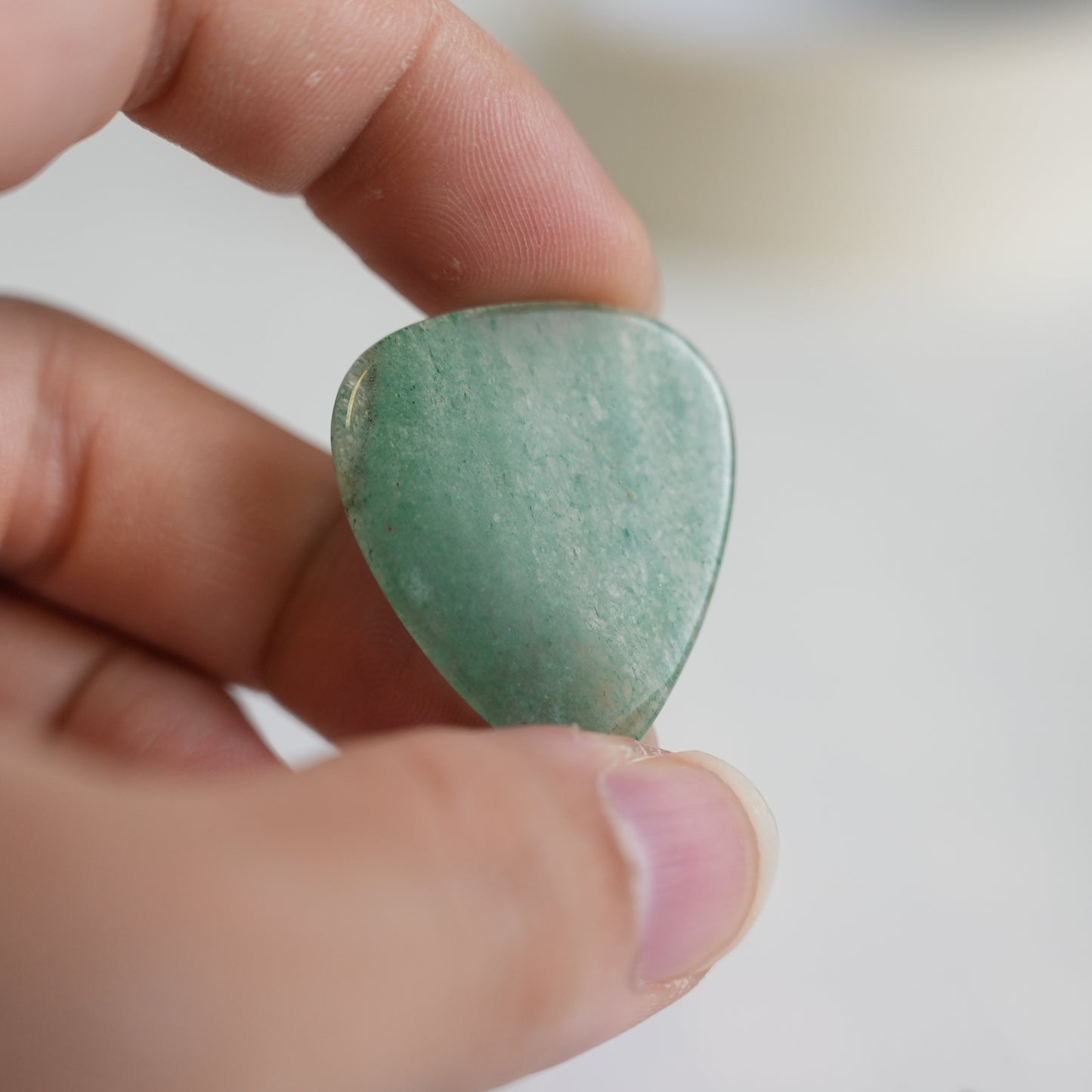 Green Aventurine Guitar Pick