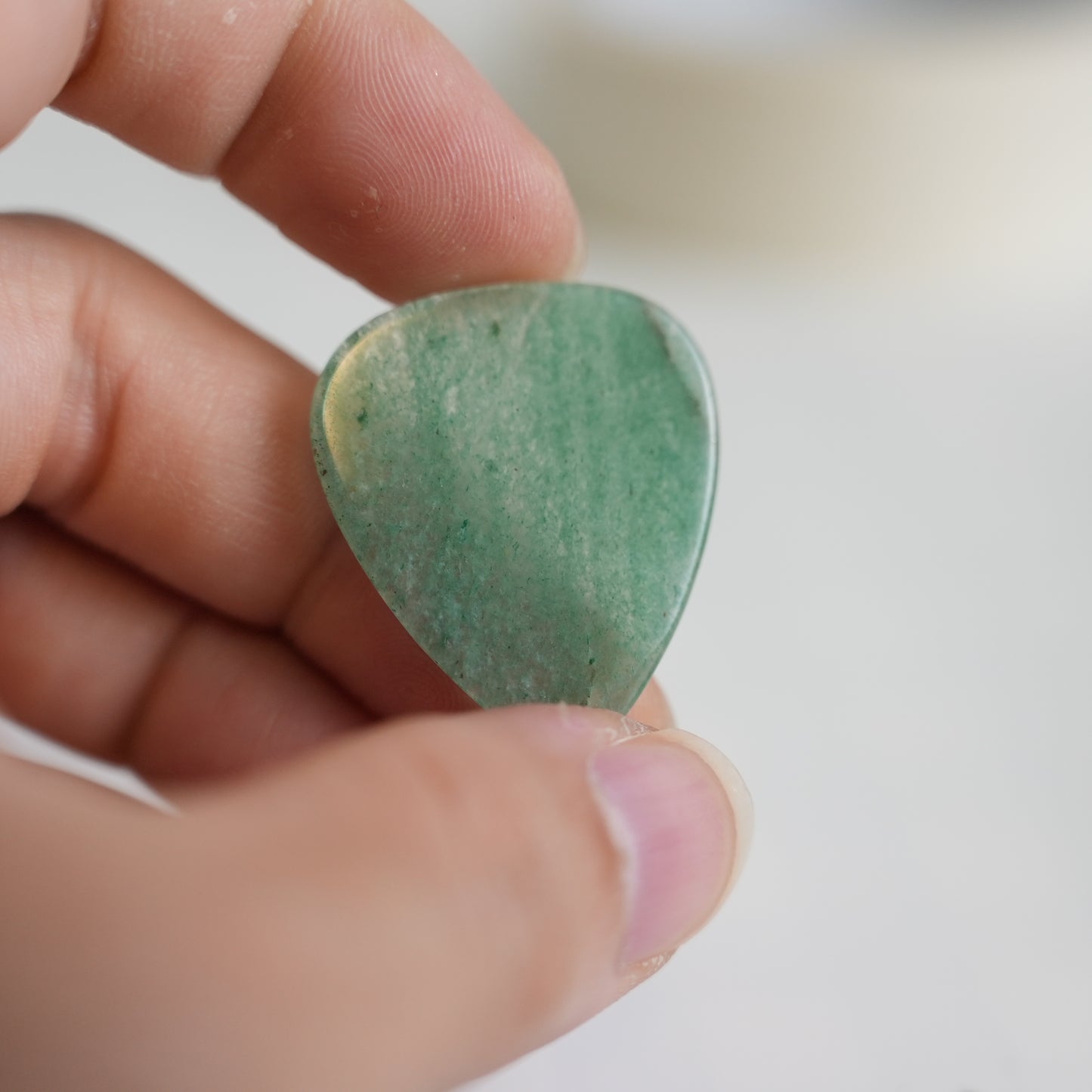 Green Aventurine Guitar Pick